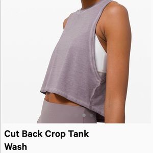 Lululemon Cut Back Crop Tank